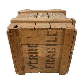 Vintage wooden suitcase