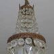 Suspension chandelier with metal and glass grapevines manufactured 60's / 70's