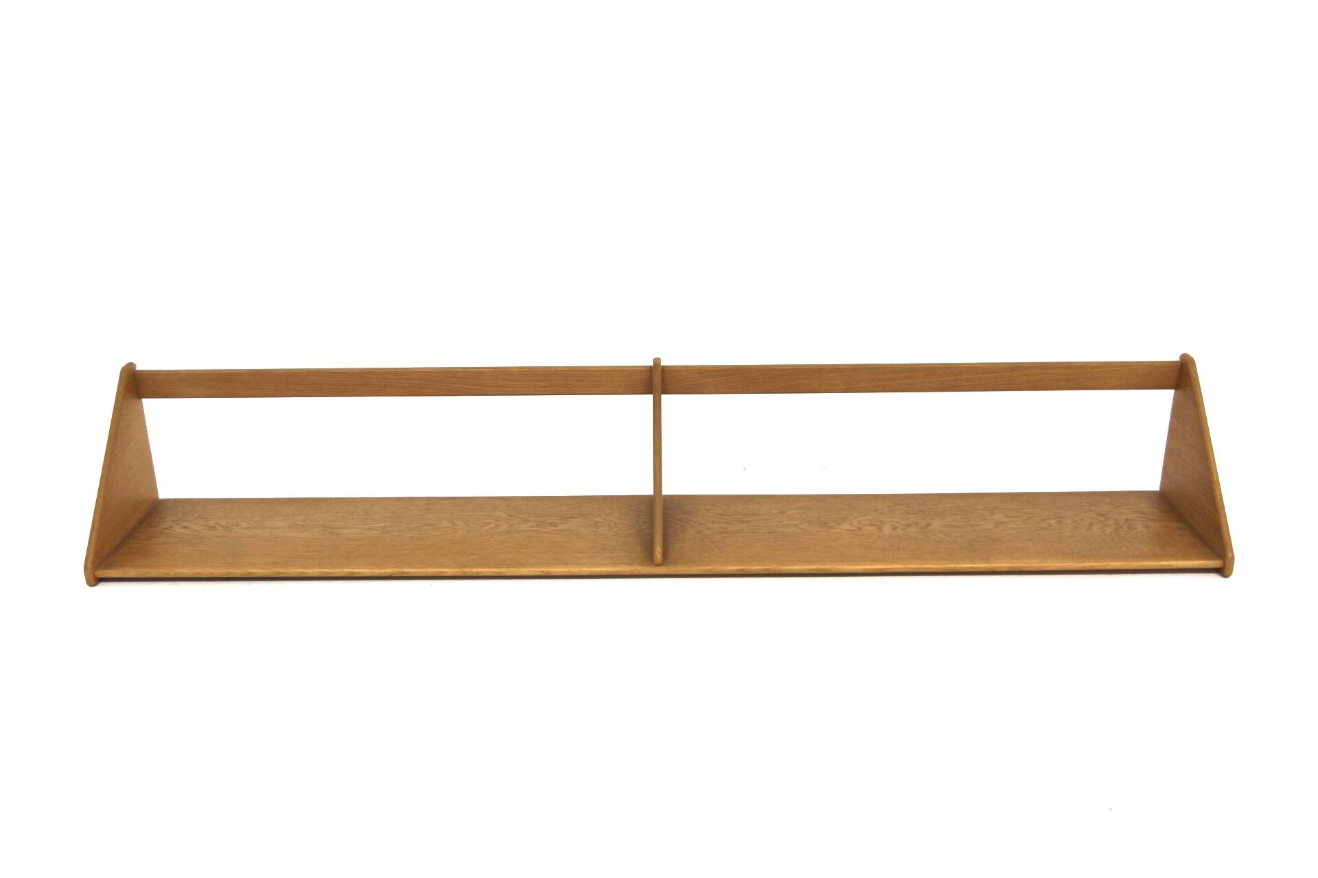 Scandinavian oak wall shelf, Denmark, 1960s