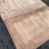 Renovated extendable farmhouse dining table in solid oak, 19th century, 200-300cm.