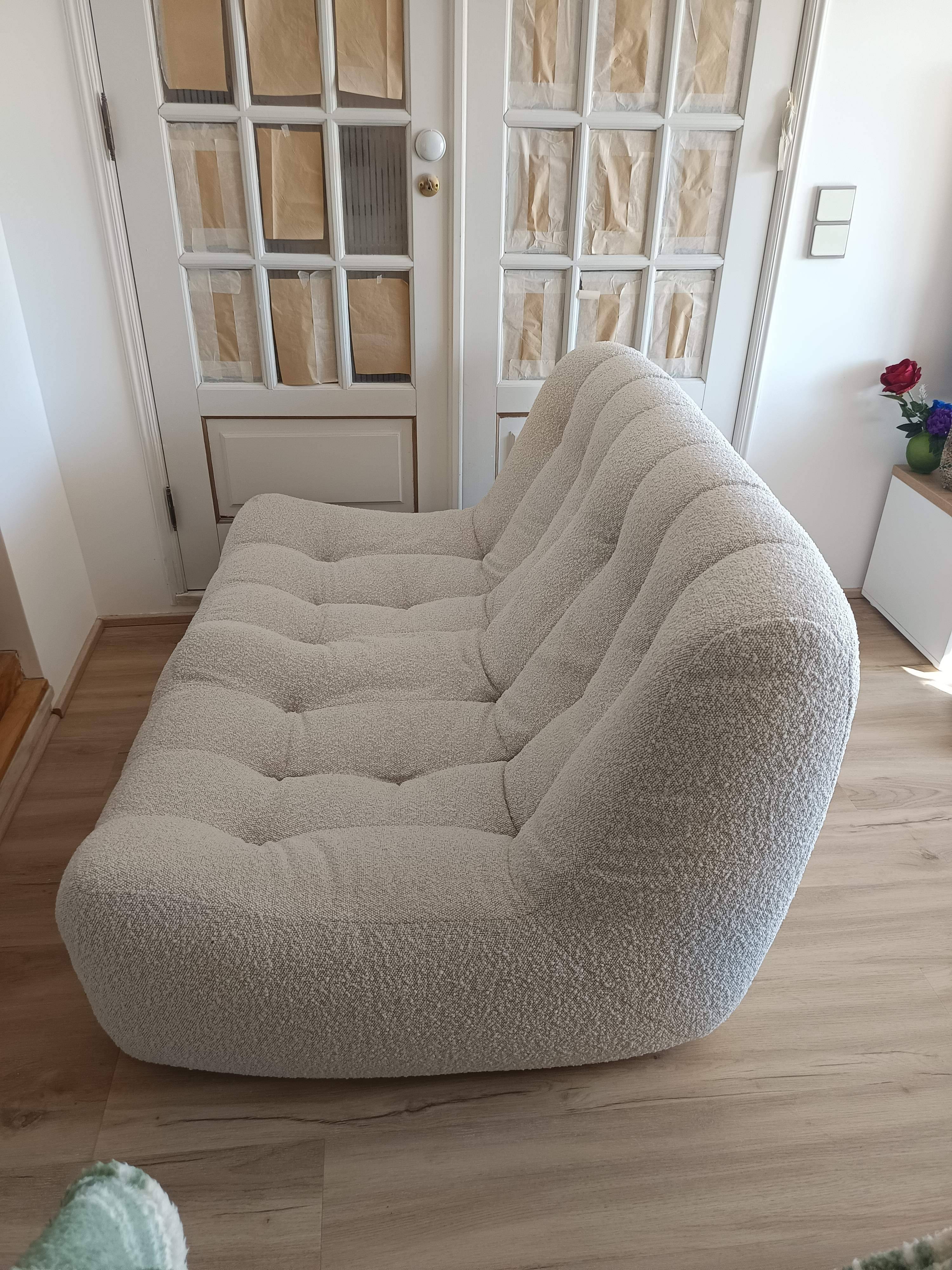 Vintage Steiner two-seater armchair from the 80s.