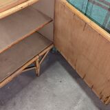 Enfilade en rotin design vintage