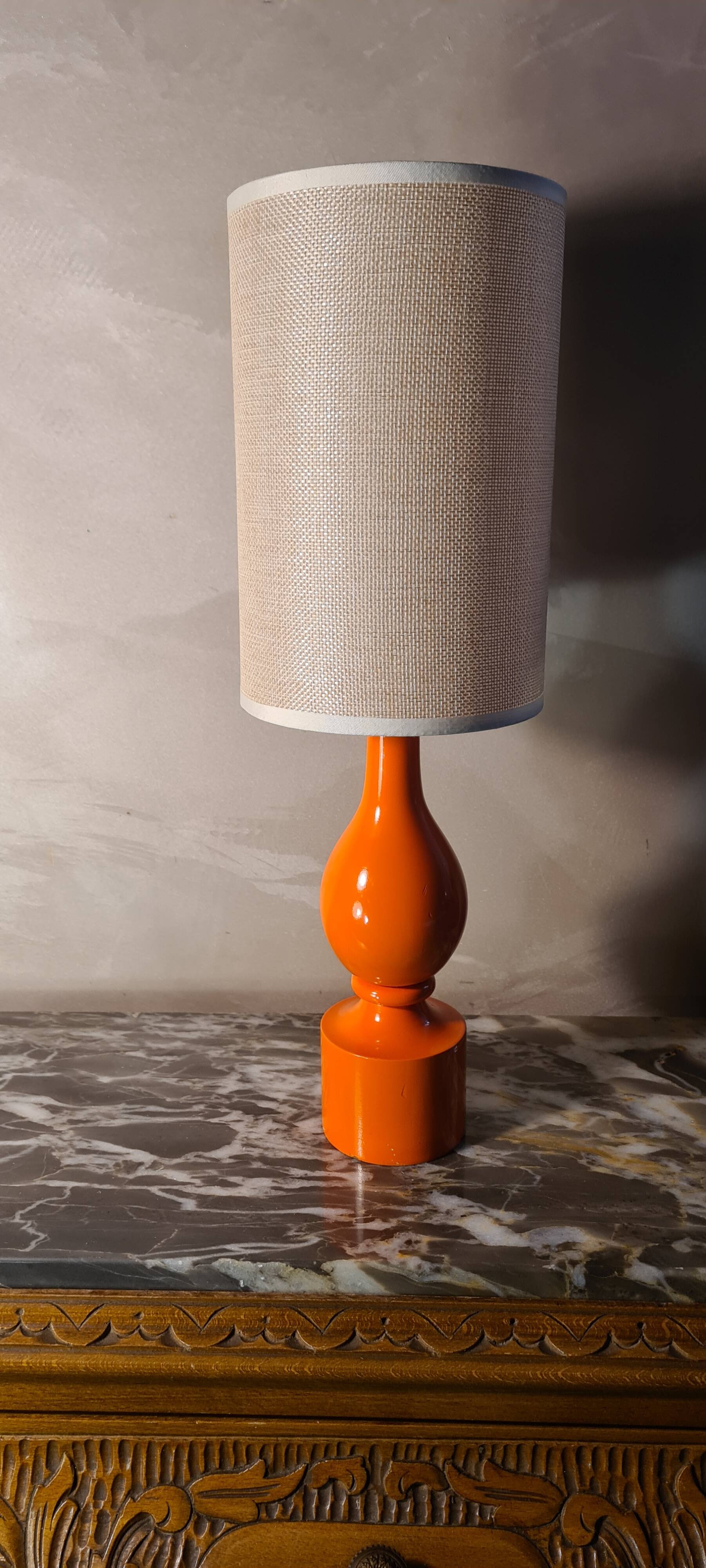 Small lamp signed philippe cappel 1970, collection, 41x13 original