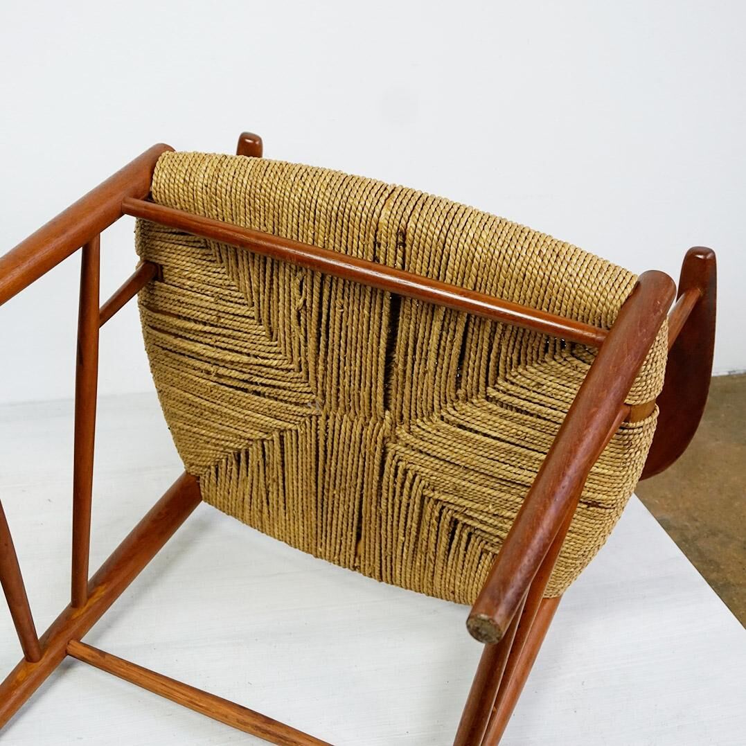 Pair of teak armchairs model 317 by Peter Hvidt for Soborg Mobler Denmark