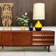 Mid-Century Modern Teak sideboard with brass handles, Germany 1960s