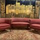 Art Deco period living room - Bench and pair of armchairs