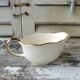 Villeroy & Boch Mettlach ivory and gold sauce boat