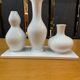 Silea white ceramic trio