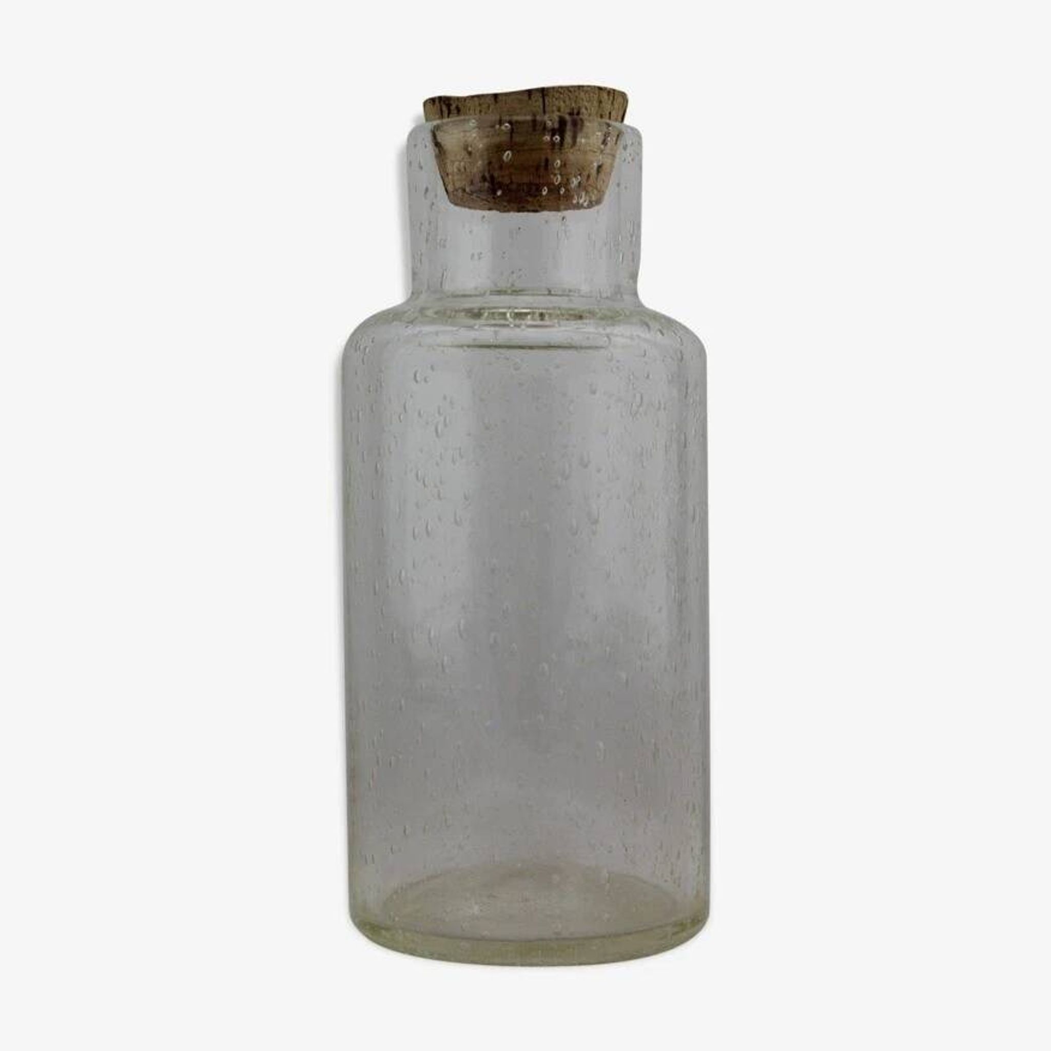 Bonbonnière verre bullé vintage