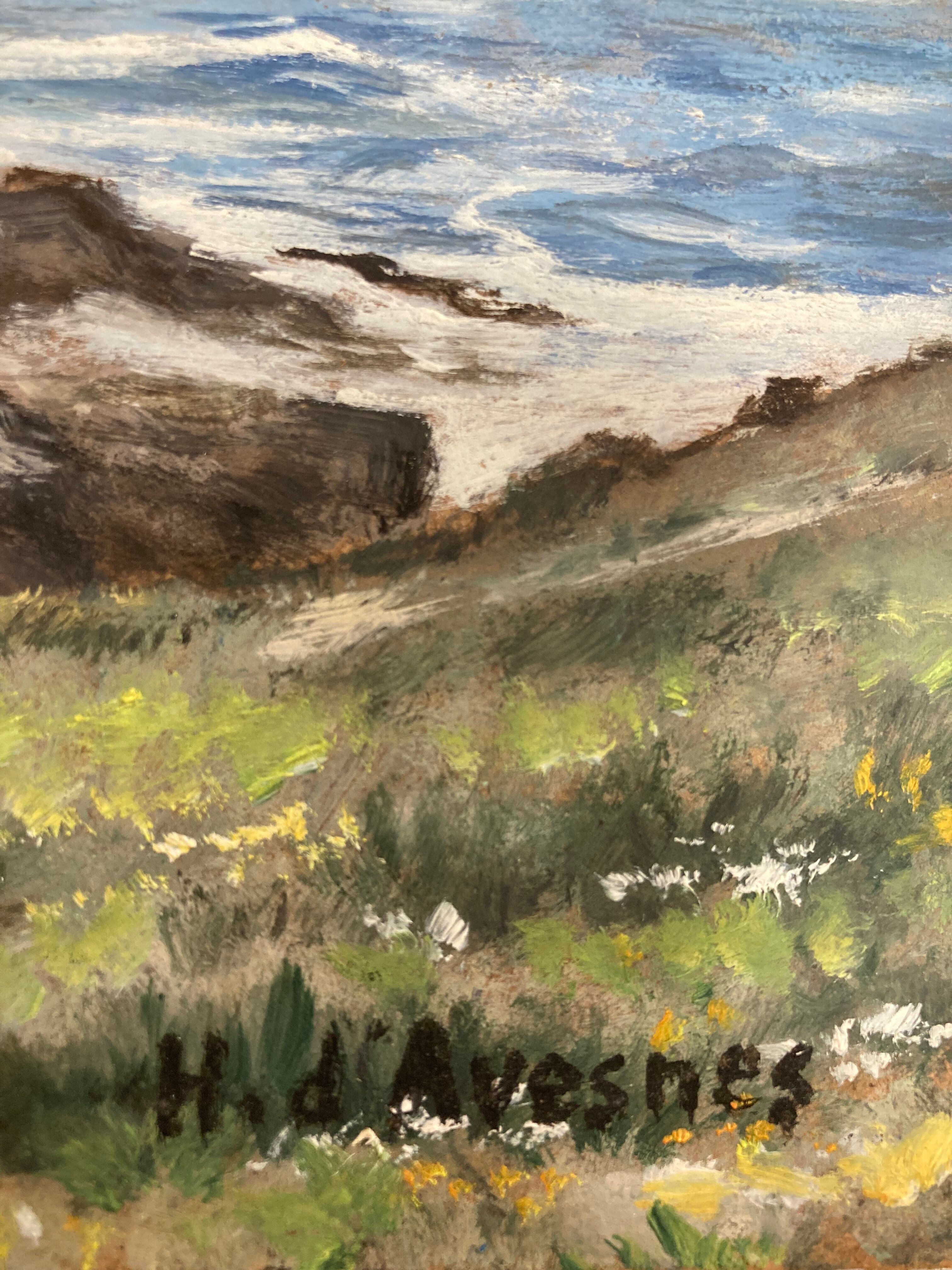 Vintage landscape painting