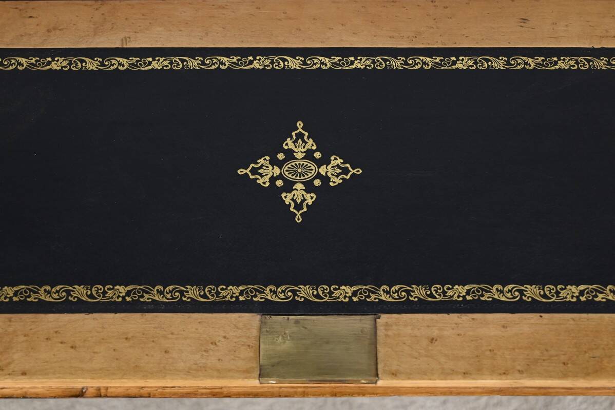 Blackened pearwood and amboyna sloping desk, Napoleon III period, mid-19th century