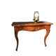 Wooden Console with Smoked Glass, 1950s