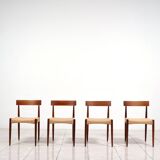 Set of 4 Teak Dining chairs by Arne Hovmand-Olsen for Mogens Kold