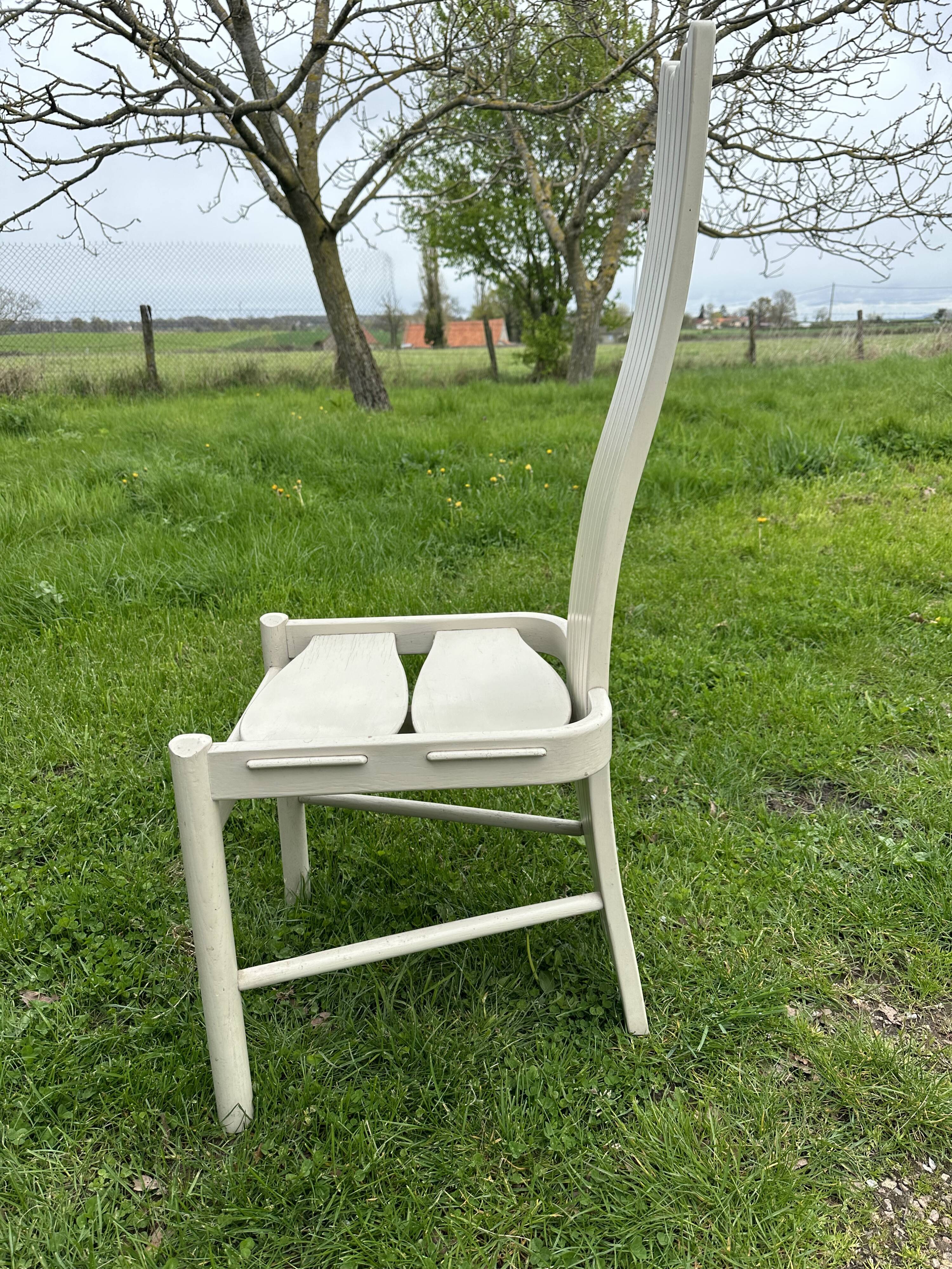 Modernist solid wood chair
