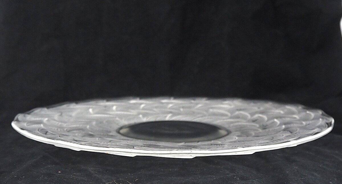 Coupe, plat, "les ormeaux" N°1, René Lalique