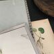 Metal mirror to hang, 50s/60s - 24x38cm