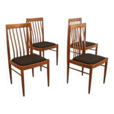 Set van 4 Bramin eetkamerstoelen 'Halgarde'