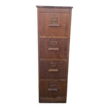 Vintage office furniture for hanging files.