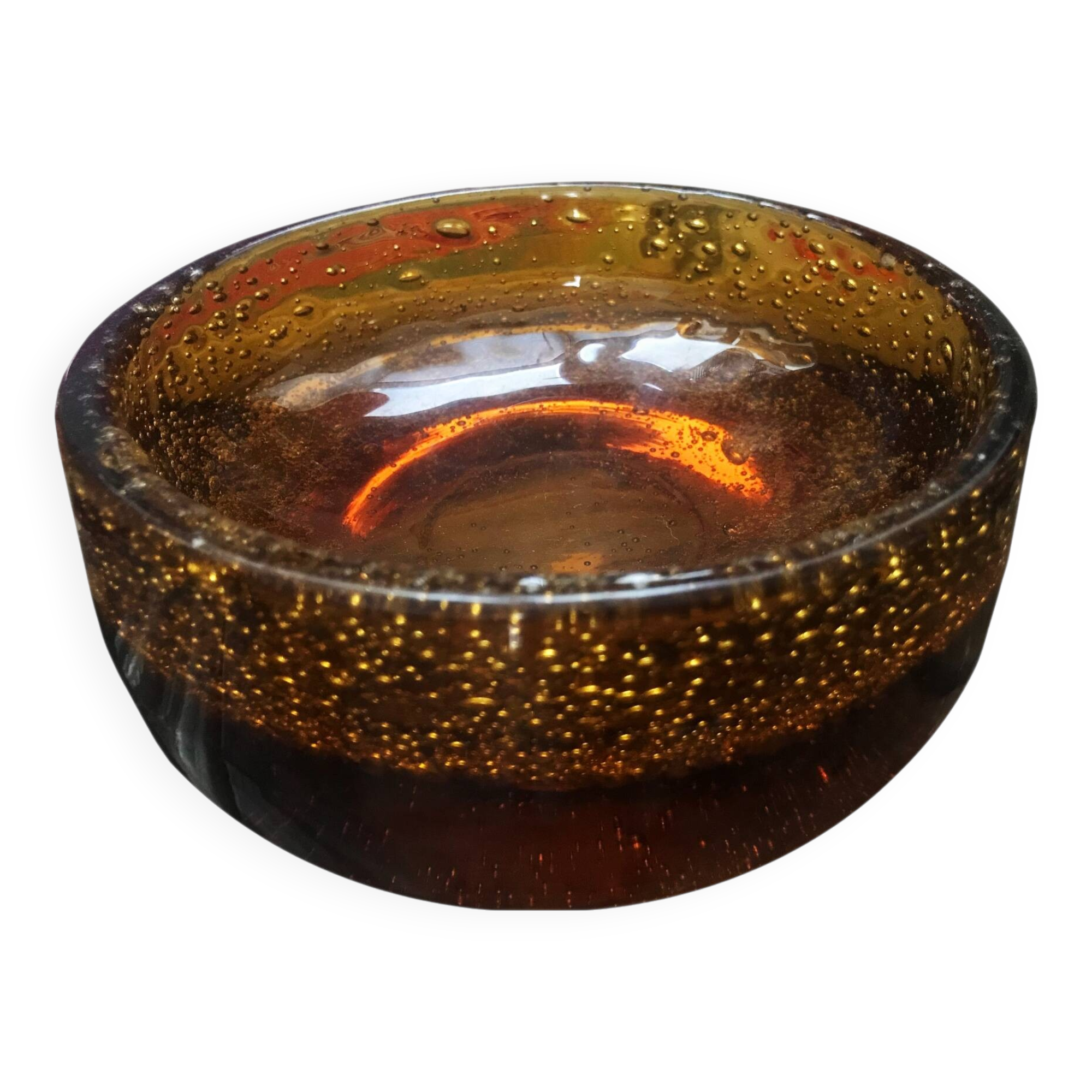 Vintage Cup • Bubble Glass • Biot Glassworks • 1960
