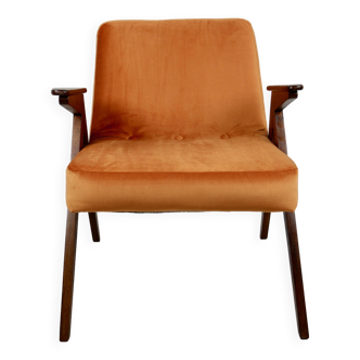 Fauteuil Orange Bunny attribué à Józef Chierowski, 1970