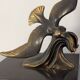 Art Deco bookends with a seagull on black marble – circa 1930-1950