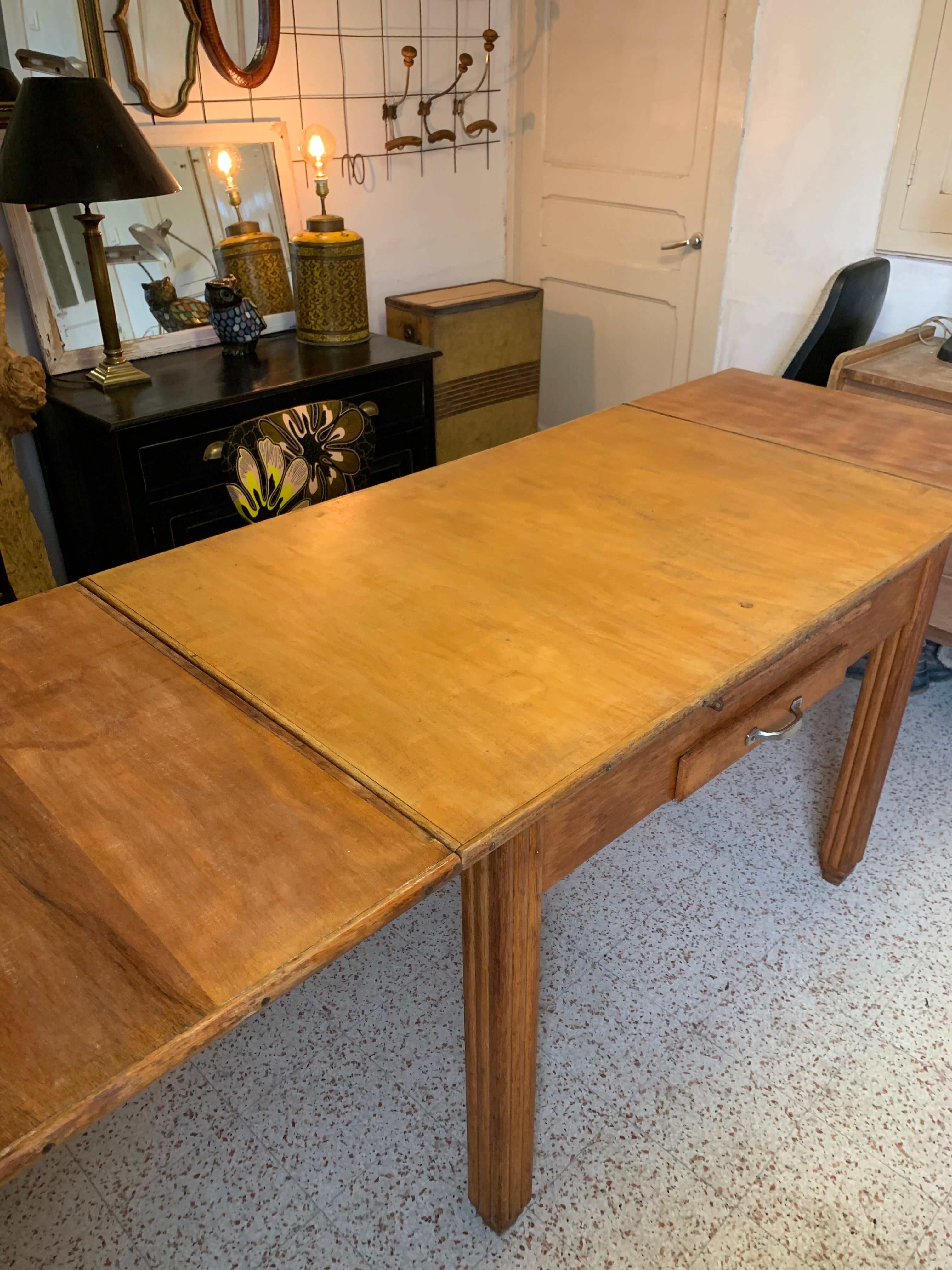 Living table wooden extension vintage