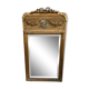 Miroir ancien en bois doré 128 x 68 cm