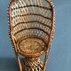 Pair of emmanuelle rattan armchairs 70 years
