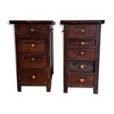2 commodes, chevets en bois