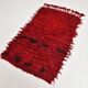 Tapis kilim turc rouge vin, petit format, 3 x 5, 100 x 162 cm
