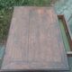 Small antique writing table in Louis XIII style made of oak.