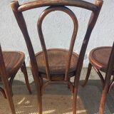 Lot de 5 chaises bistrot Buchon en bois courbé