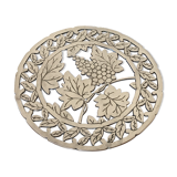 Silver metal table mat