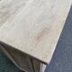 Vintage shallow Parisian sideboard renovated in solid oak 1950.