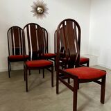 Lot 6 old Italian design bentwood chairs from the 70s vintage
