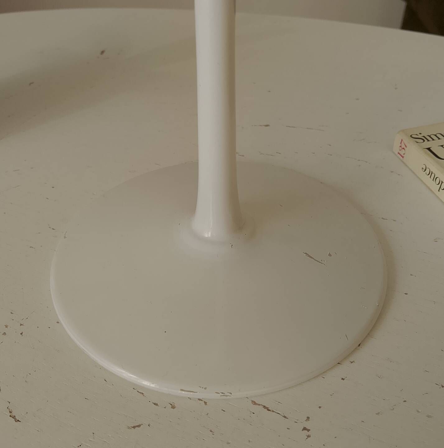 Vintage Scandinavian Ikea candlestick in Opaline.