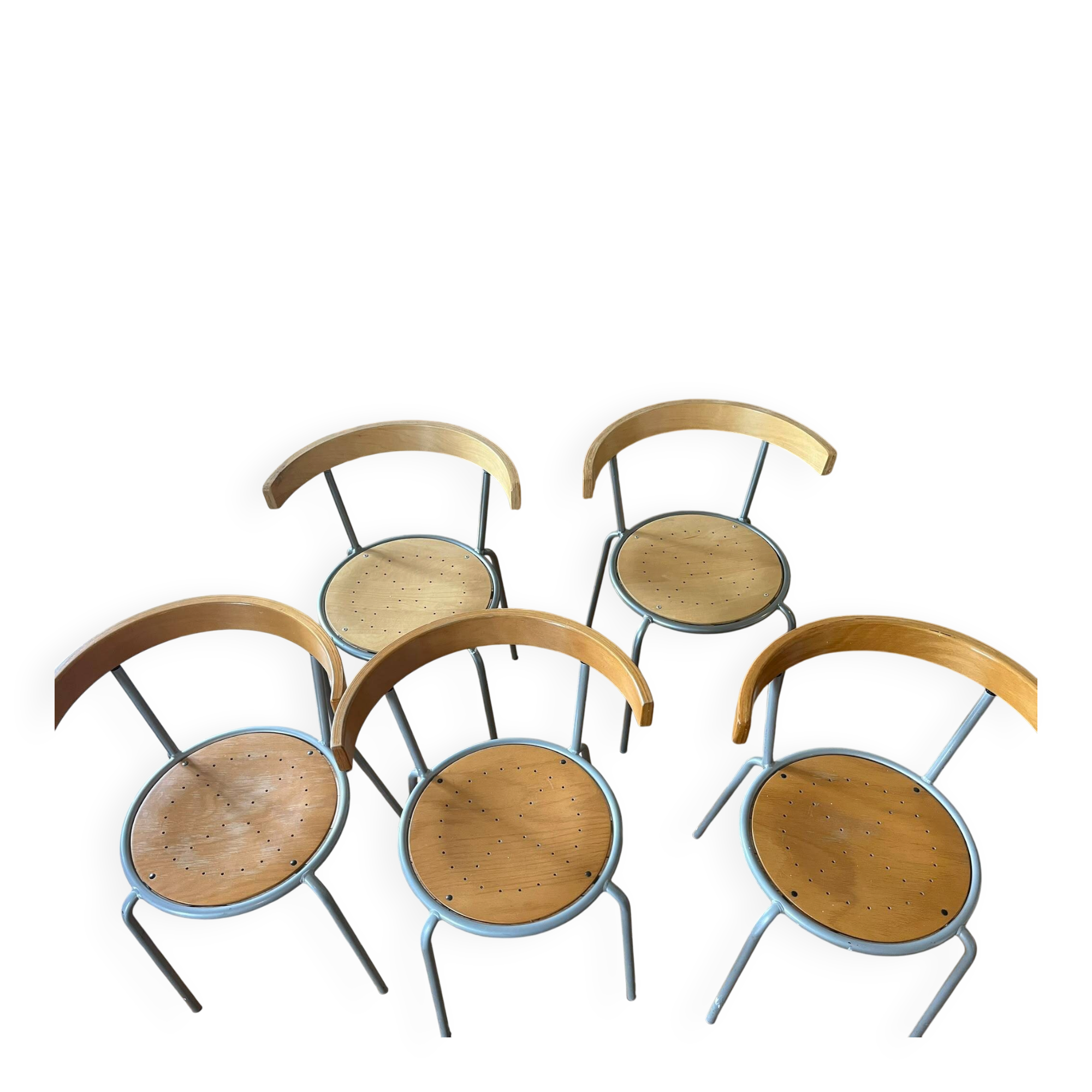 Lot de 5 chaises IKEA- Korpo, années 1990