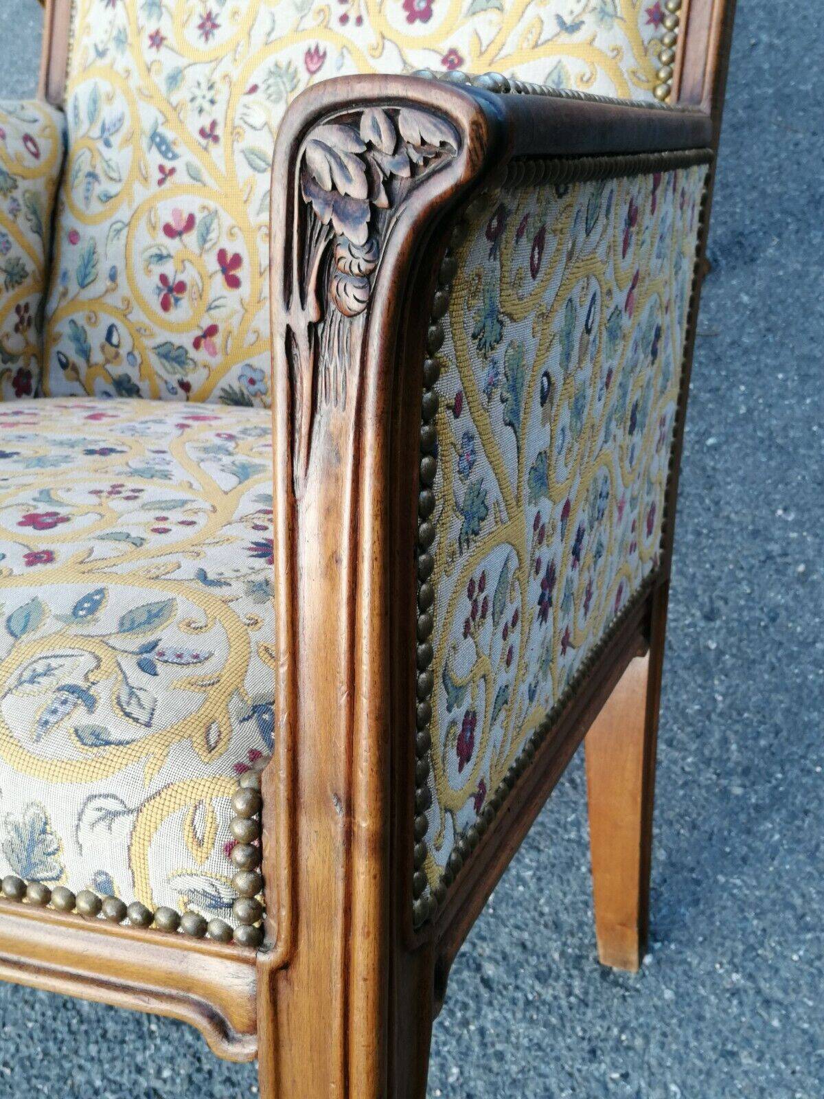 Art Nouveau living room: 4 armchairs + Jugendstil sofa 1900 chair