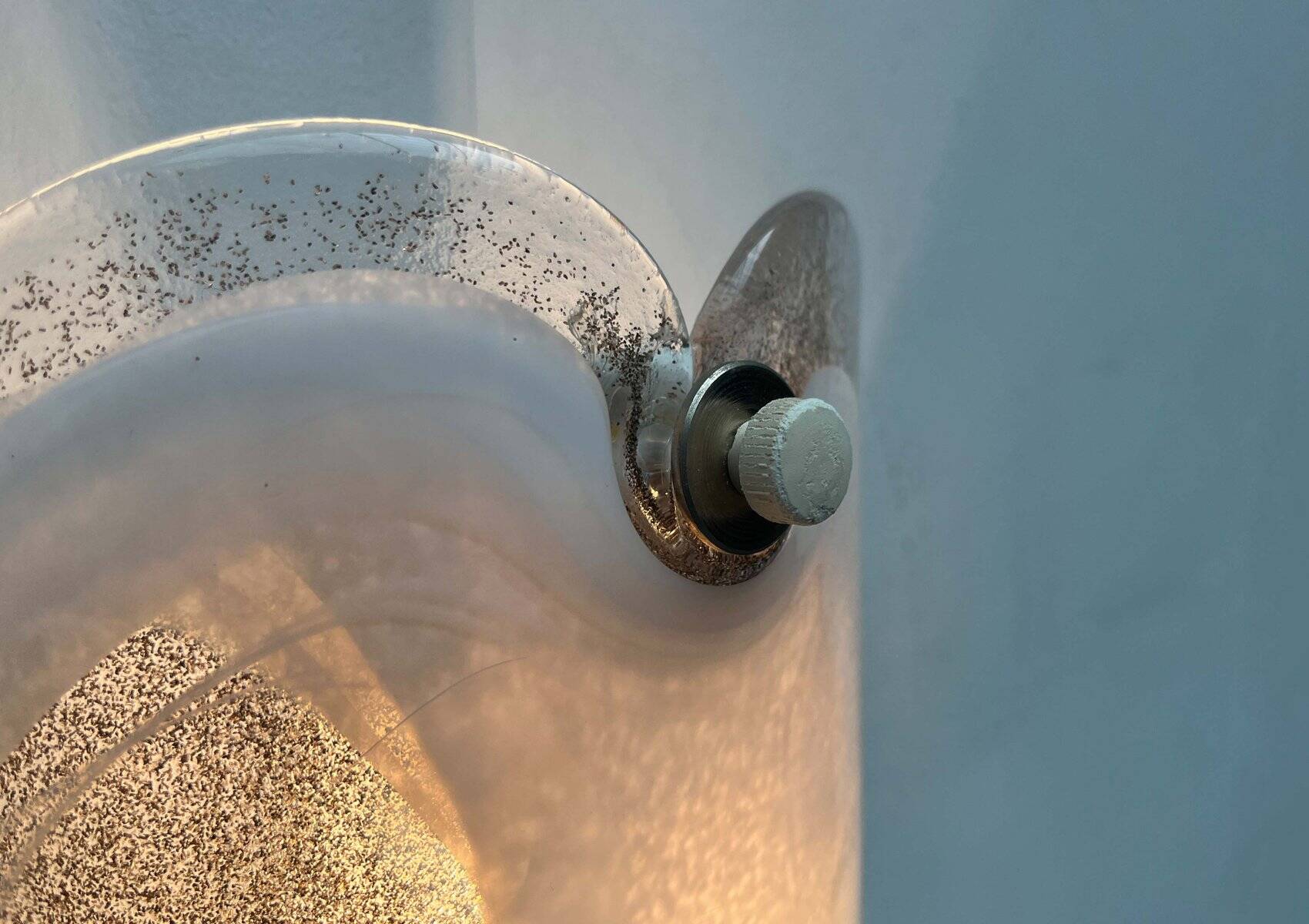 Vintage Danish Model Glasplattelampet Glass Sconce by Per Lütken for Holmegaard, 1970s