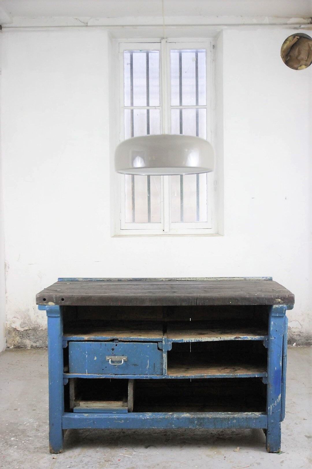 Industrial workbench in oak