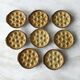 Set of 8 antique snail plates - Gien porcelain France