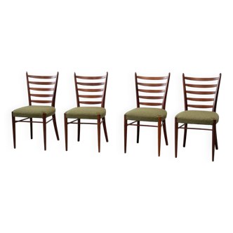 Ensemble de quatre chaises de salle à manger danoises