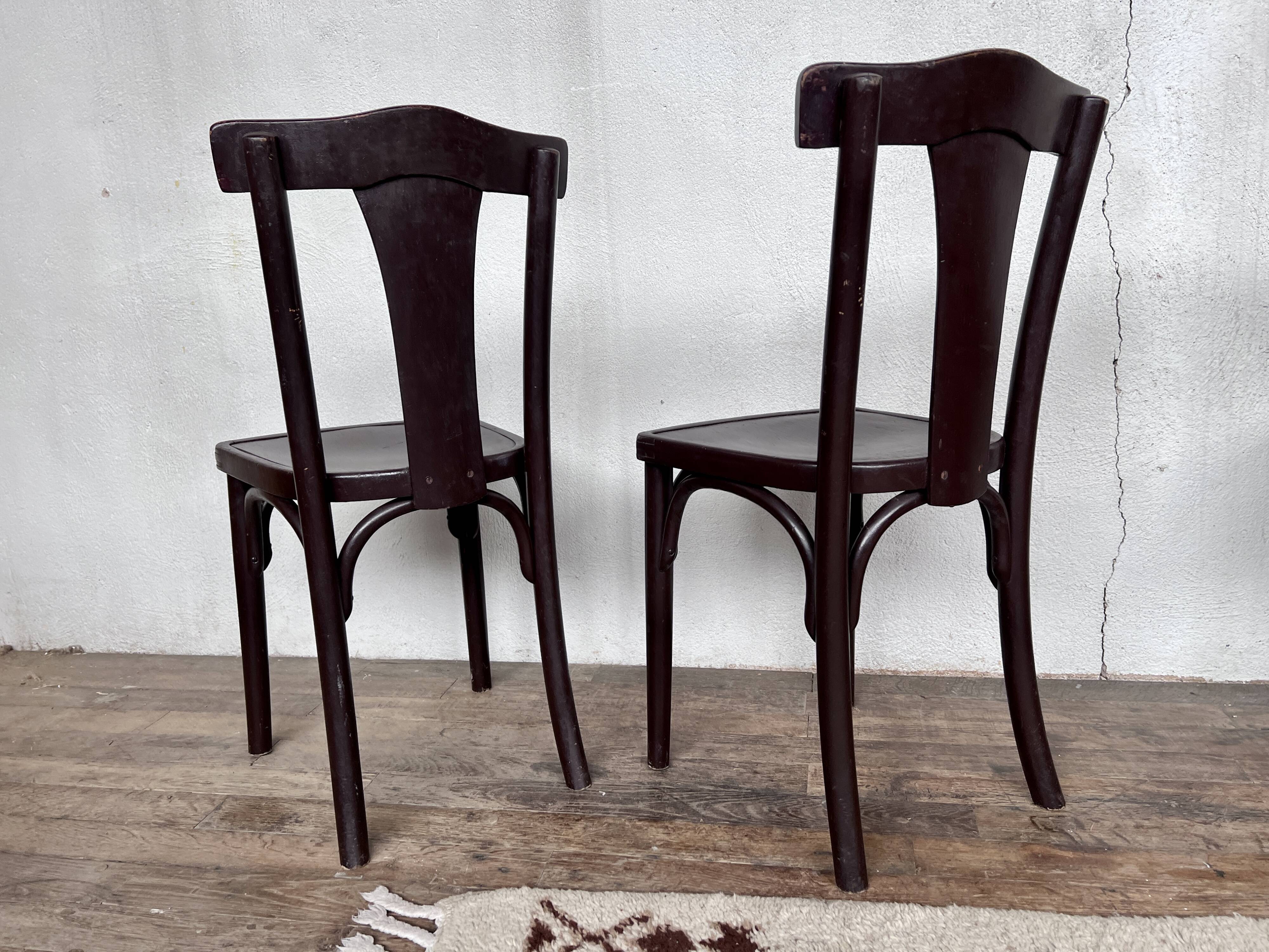 Série de 4 chaises Thonet N°A217 de 1930