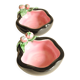 Black and Pink Ceramic Tomato Bowls — Keramos Sèvres, Mid-Century