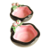 Black and Pink Ceramic Tomato Bowls — Keramos Sèvres, Mid-Century