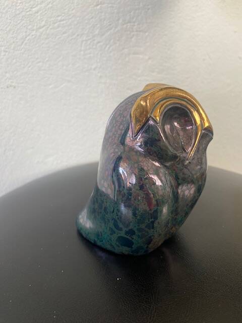 Glazed ceramic owl Rinconada, Uruguay
