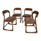 4 Baumann chairs, sled model