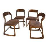 4 Baumann chairs, sled model