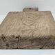 Cutting board solid wood patinated thick early twentieth century