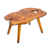 Table basse en bois d'olivier